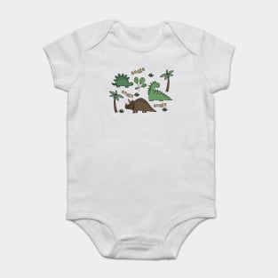 Dinosaur drawing Baby Bodysuit